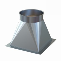 Übergangsstück mit Flanschrahmen