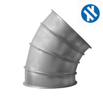 Bogen-GABE-NW400-45°-verzinkt-Segment
