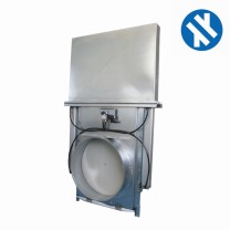 Brandschutzschieber FSDA pneumatisch met Bord verzinkt