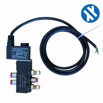 5/2-Magnetventil mit Spule und Stecker ATEX Ausführung 5/2-Magnetventil mit Spule und Stecker ATEX Ausführung