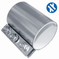 Buiskupplung PICO 150mm lang met Erdungsband, verzinkt Buiskupplung PICO 150mm lang met Erdungsband, verzinkt