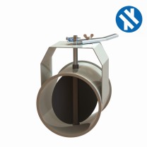 Drosselklappe NW160 manuell 2mm geschweisst Drosselklappe NW160 manuell 2mm geschweisst