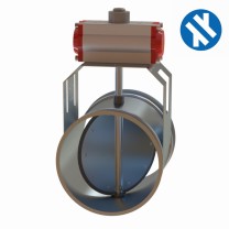 Pneumatische Drosselklappe GTVP-100 inkl. Dichtung