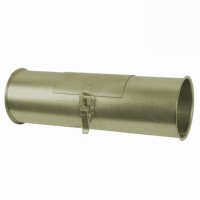 Rohr mit Reinigungsklappe mit Bord, t=2,0mm, lackiert